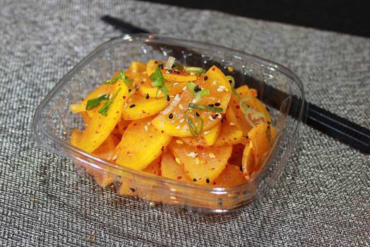 Sweet radish pickle banchan (단무지)