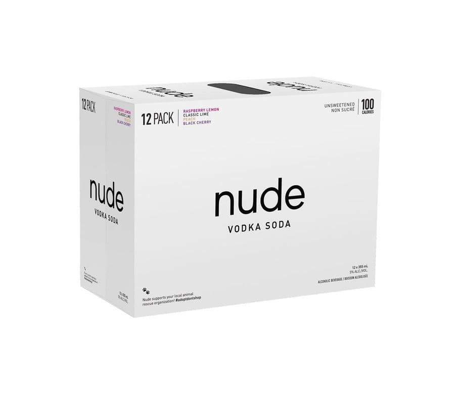 Nude Vodka Soda Mixer Pack (12 Cans) (1 x 12x355ml)