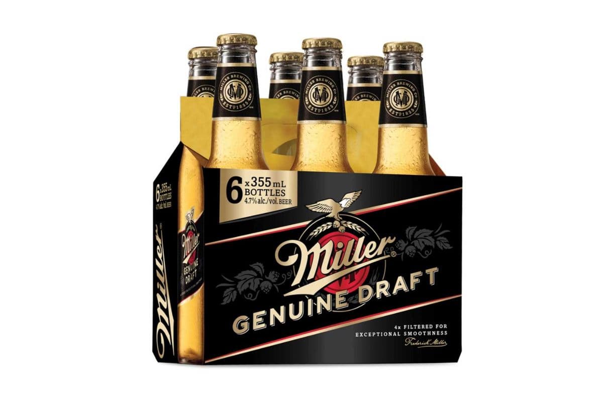 MGD Miller Genuine Draft (6 Pack) (1 x 355ML)
