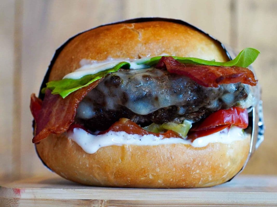 Bacon Double Ranch Drip Burger