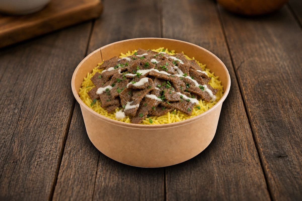 Beef Donair Rice Bowl