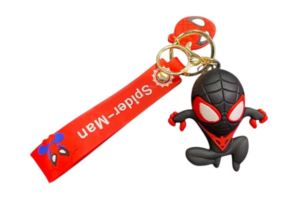 Black Spiderman Keychain