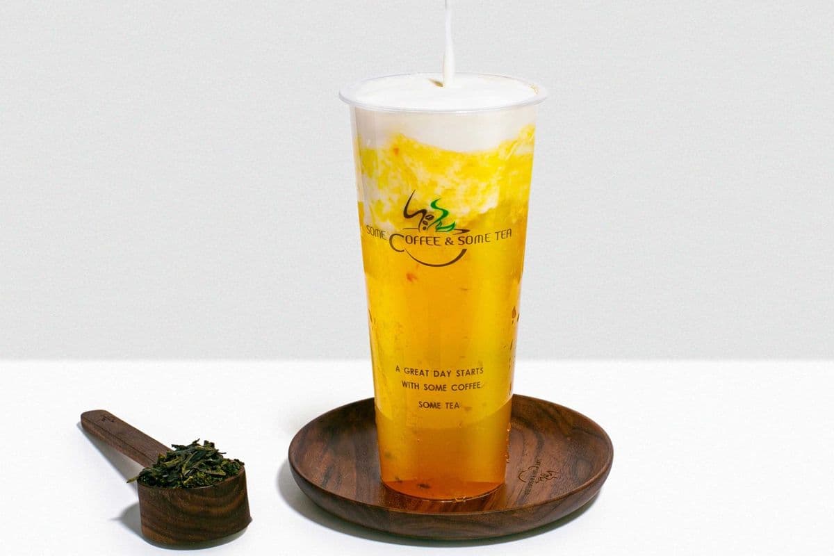 Passion Fruit Pineapple Jasmine Green Tea with Cream Mousse (700ml) (700ml)