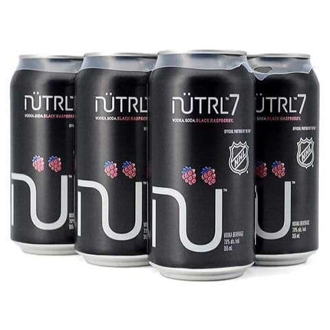 Nutrl 7 Vodka Soda Black Raspberry, 6 x 355 ml