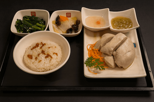 Hainanese Chicken(Small) Set Meal / 蔥油雞(小)定食