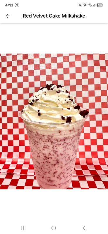 Red Velvet Cake Milkshake