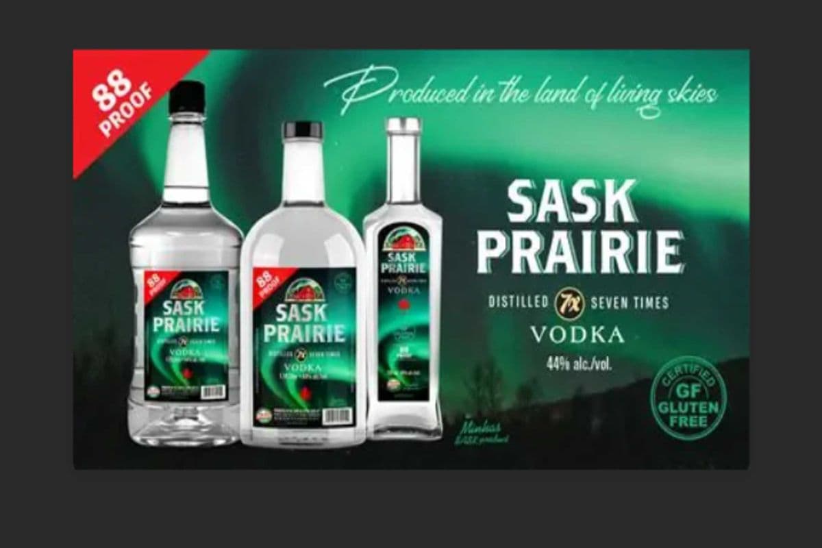 SASK PRAIRIE VODKA 750ML (1 x 750ML )