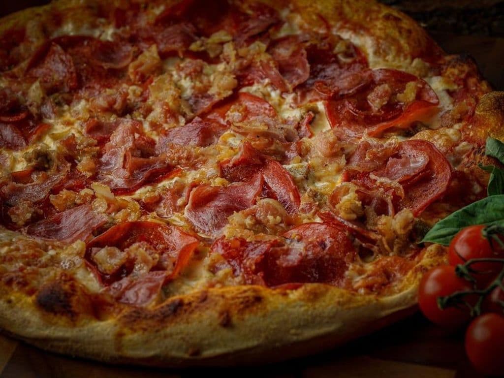 15" The Let’s Eat Meat Pizza