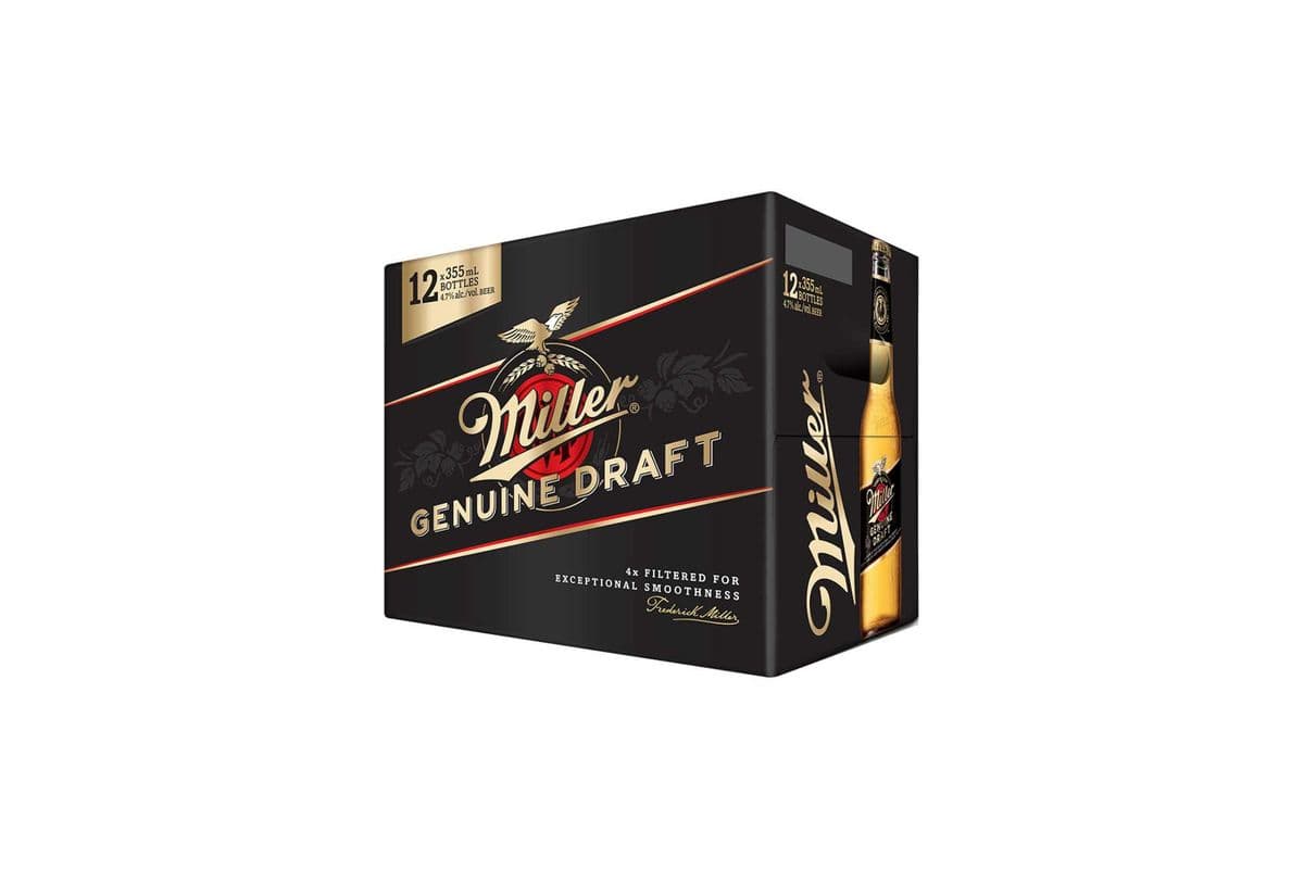 Miller Genuine Draft (12 Bottles) (12 x 12PB)