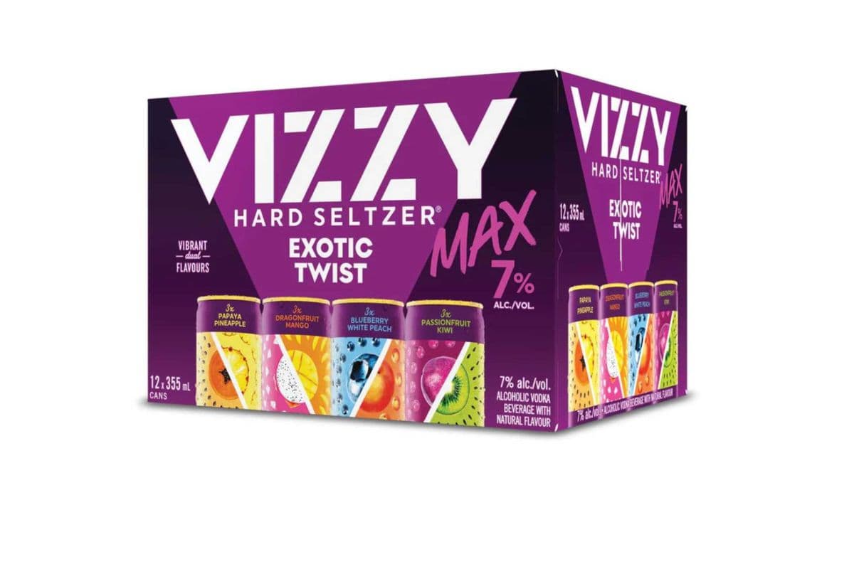 Vizzy Hard Seltzer Exotic Twist Mix Pack (12 Cans) (12 x 355ml)