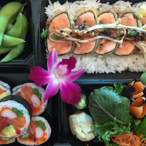 Bento Saumon Tempura