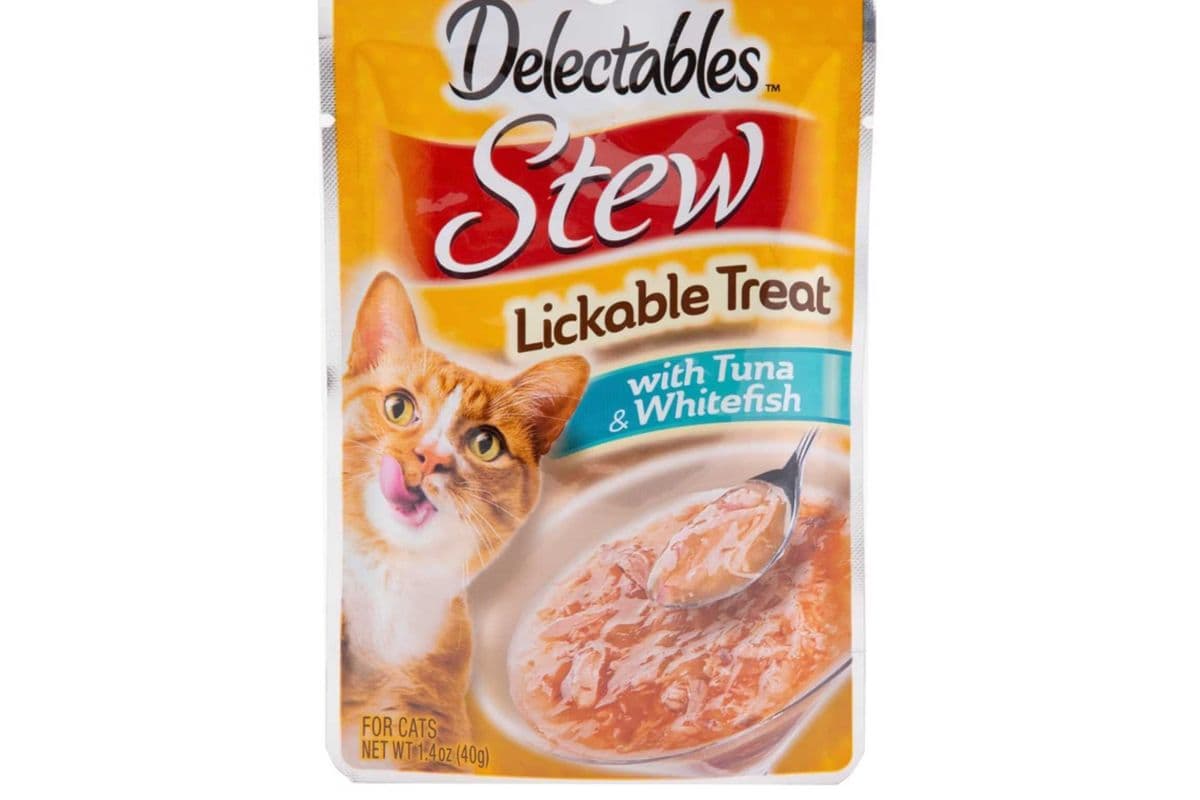 Delectables Lickable Treat Stew - Tuna & Whitefish