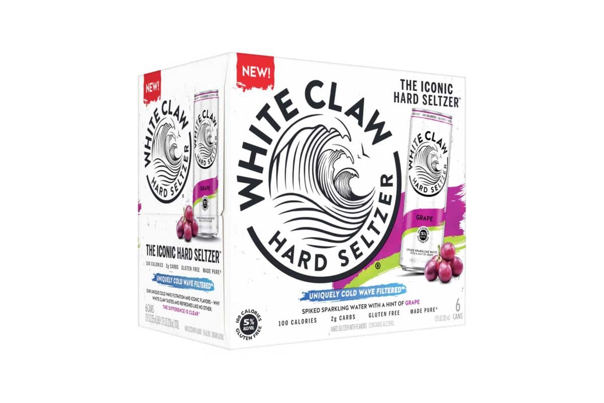 White Claw Grape Seltzer (6 Cans) (1 x 6x355ML)