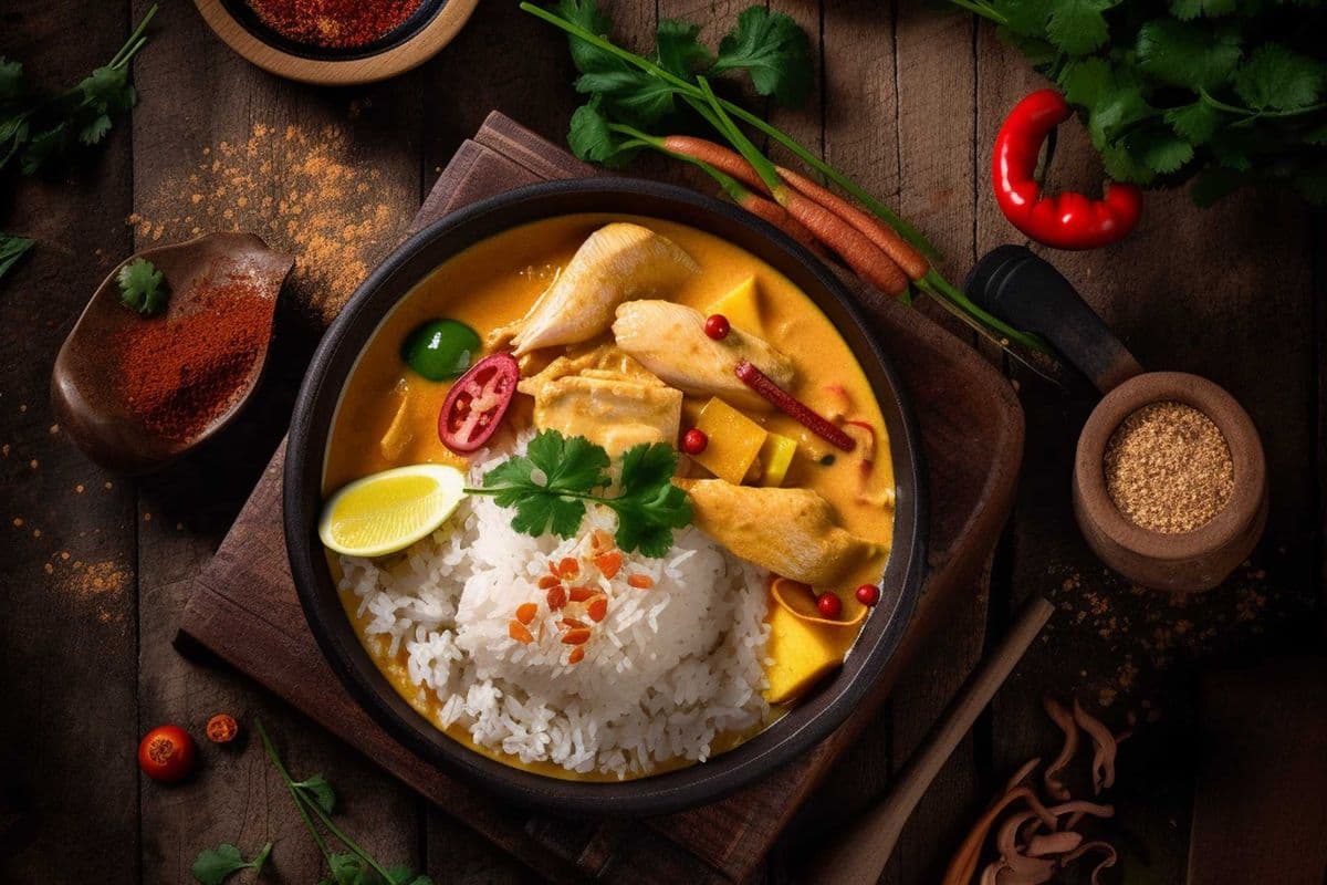Coconut Curry Chicken Rice