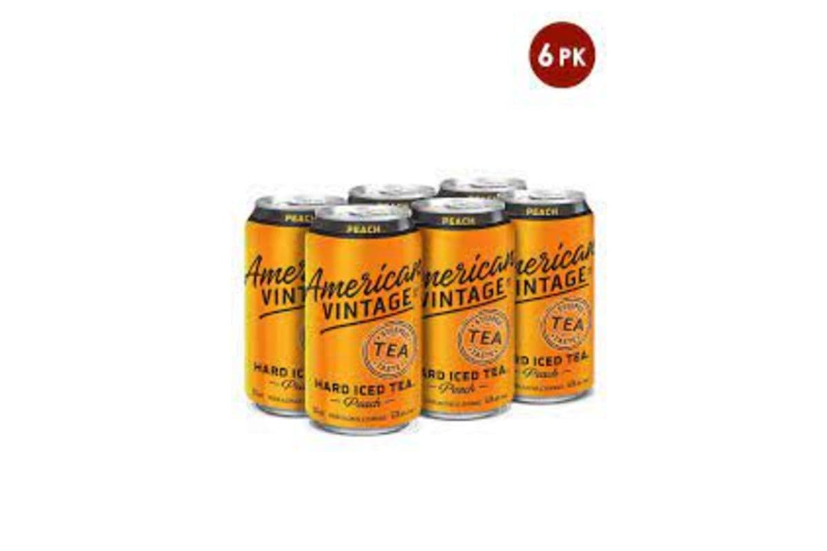 AMERICAN VINTAGE PEACH 6 CANS (6 x 355 ml Cans)