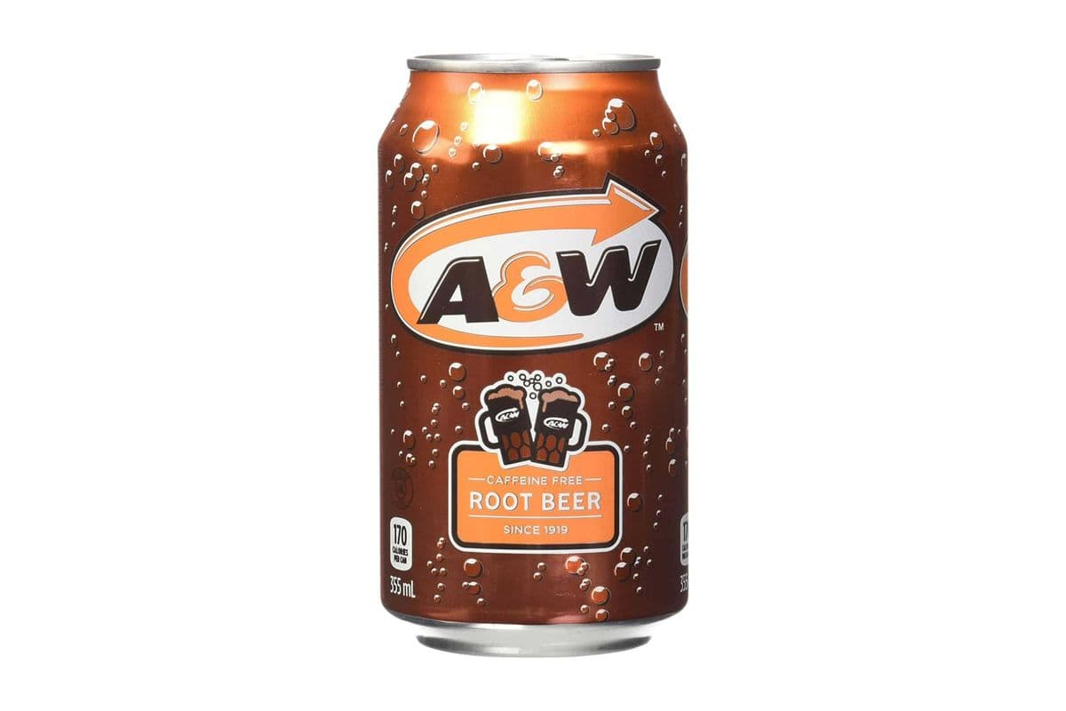A&W Root Beer Cafeine Free (355ml) (170 Cal)