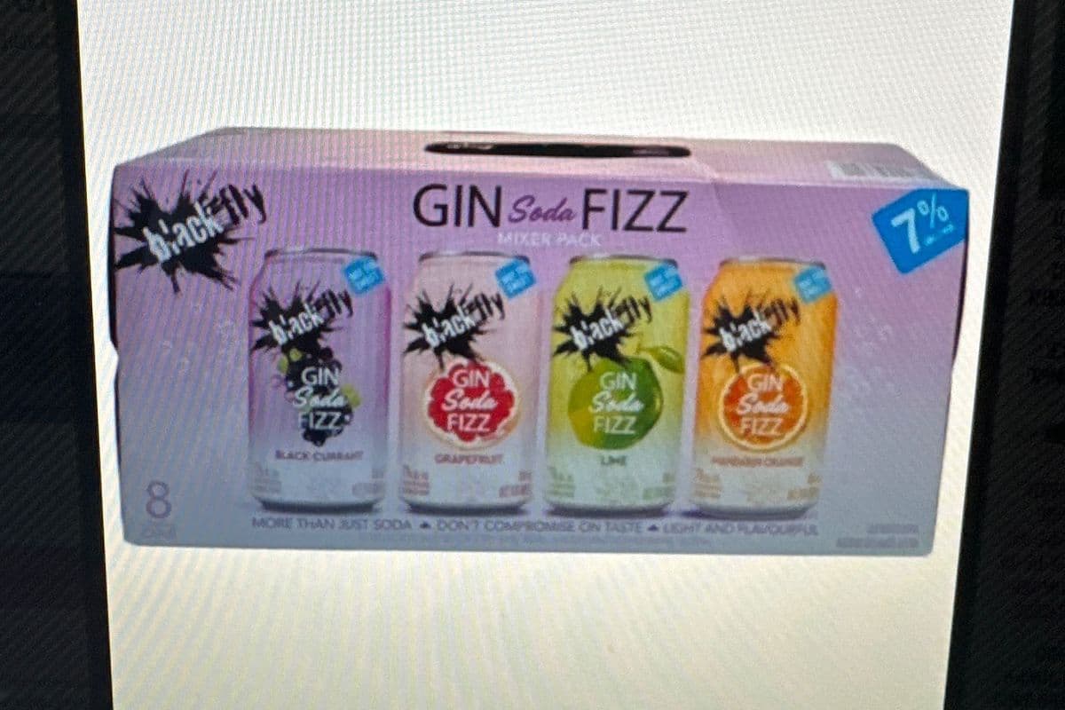 BLACK FLY GIN SODA FIZZ MIXER (1 x 355ML)