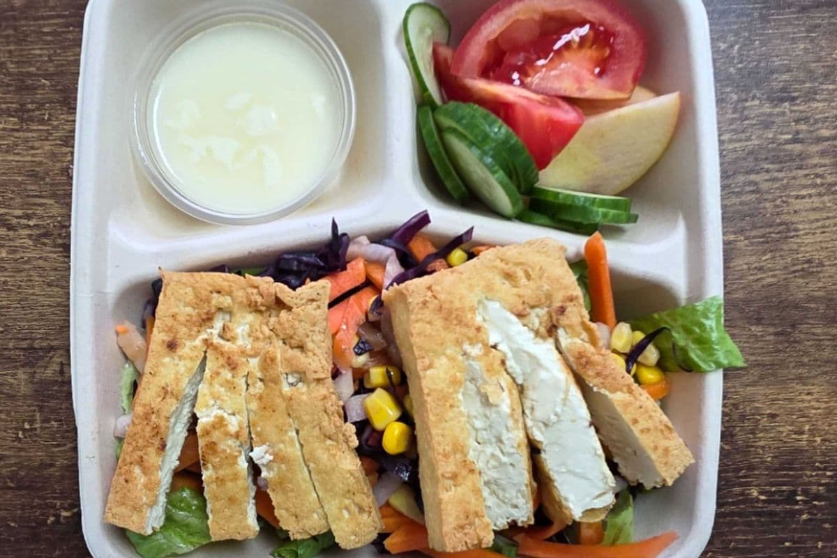 Tofu Salad Bowl w/ Sour Mayonnaise Dressing