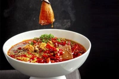 Blood Curds with Seafood 毛血旺