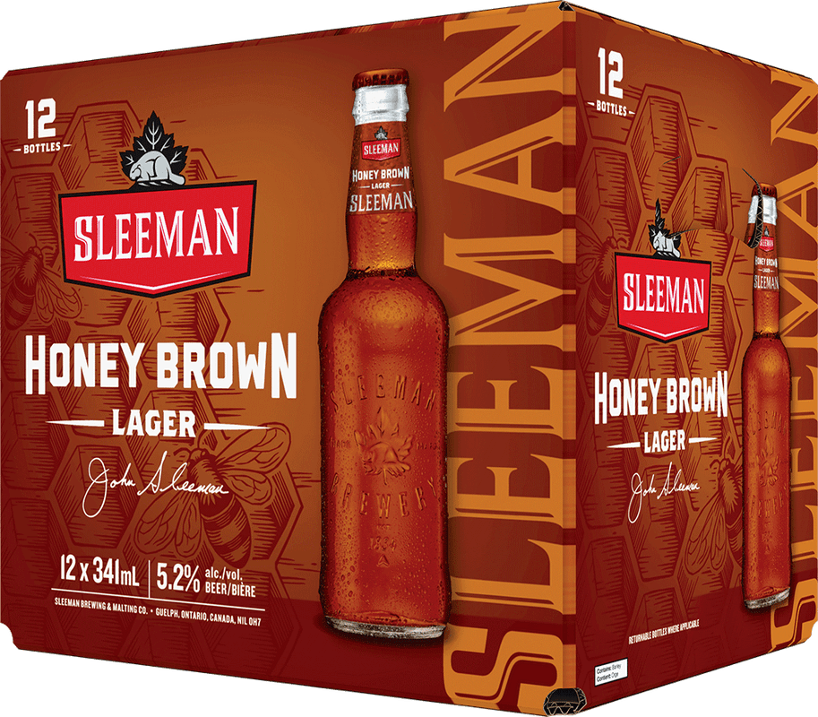 Sleeman Honey Brown 12 bottle (12 x 341 ml Bottle)