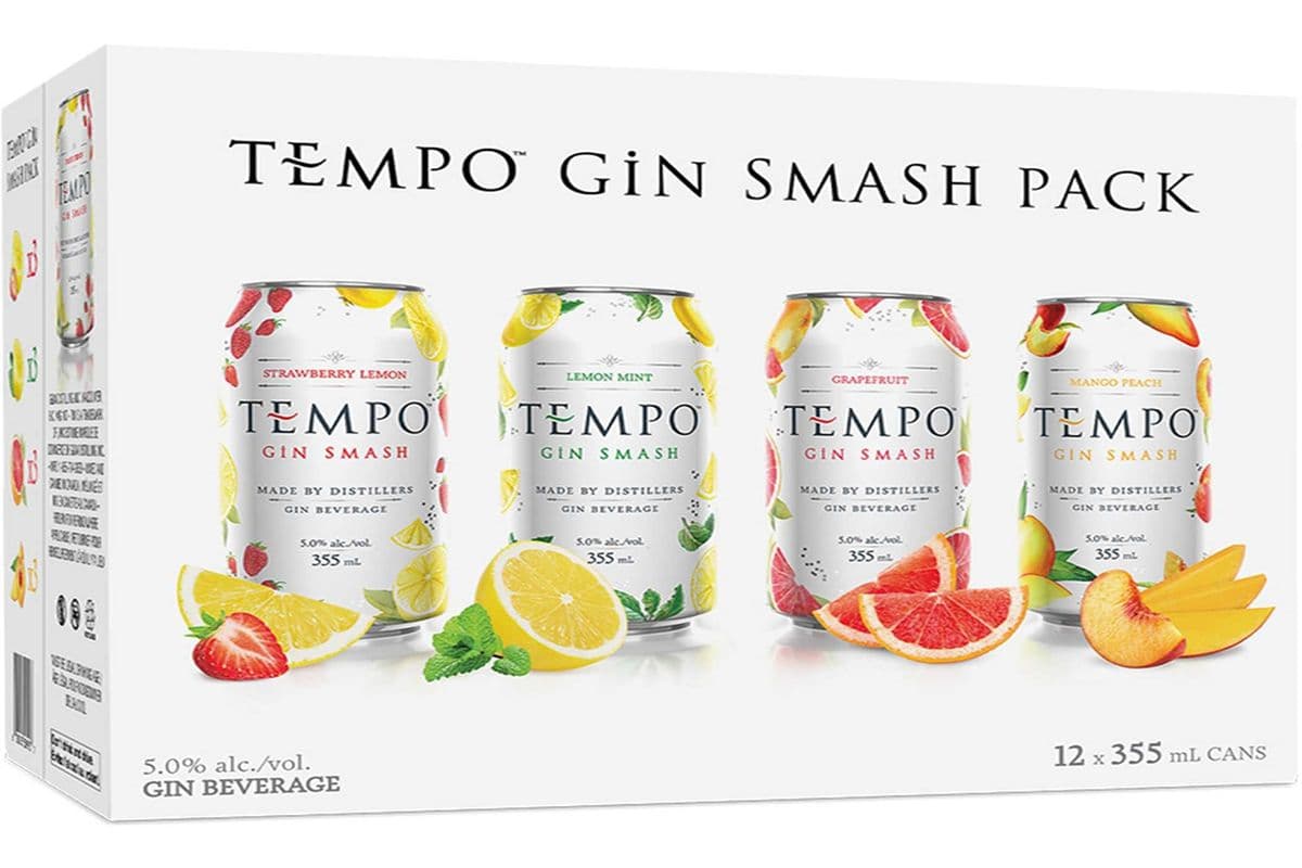 Tempo Gin Smash Variety Pack 12 CANS (12 x 355 ML)