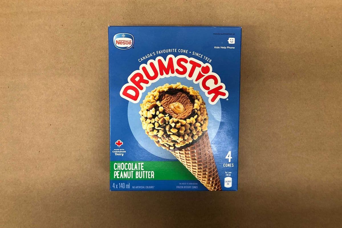 Nestle Drumstick (Chocolate Peanut Butter) Ice Cream Multi-Pack 4 x140 ml