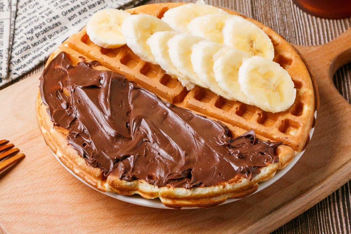 Banana Chocolate Waffle