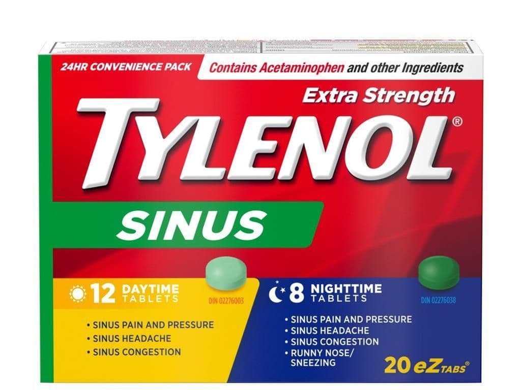 TYLENOL SINUS EXTRA STRENGTH DAY NGT 20PC