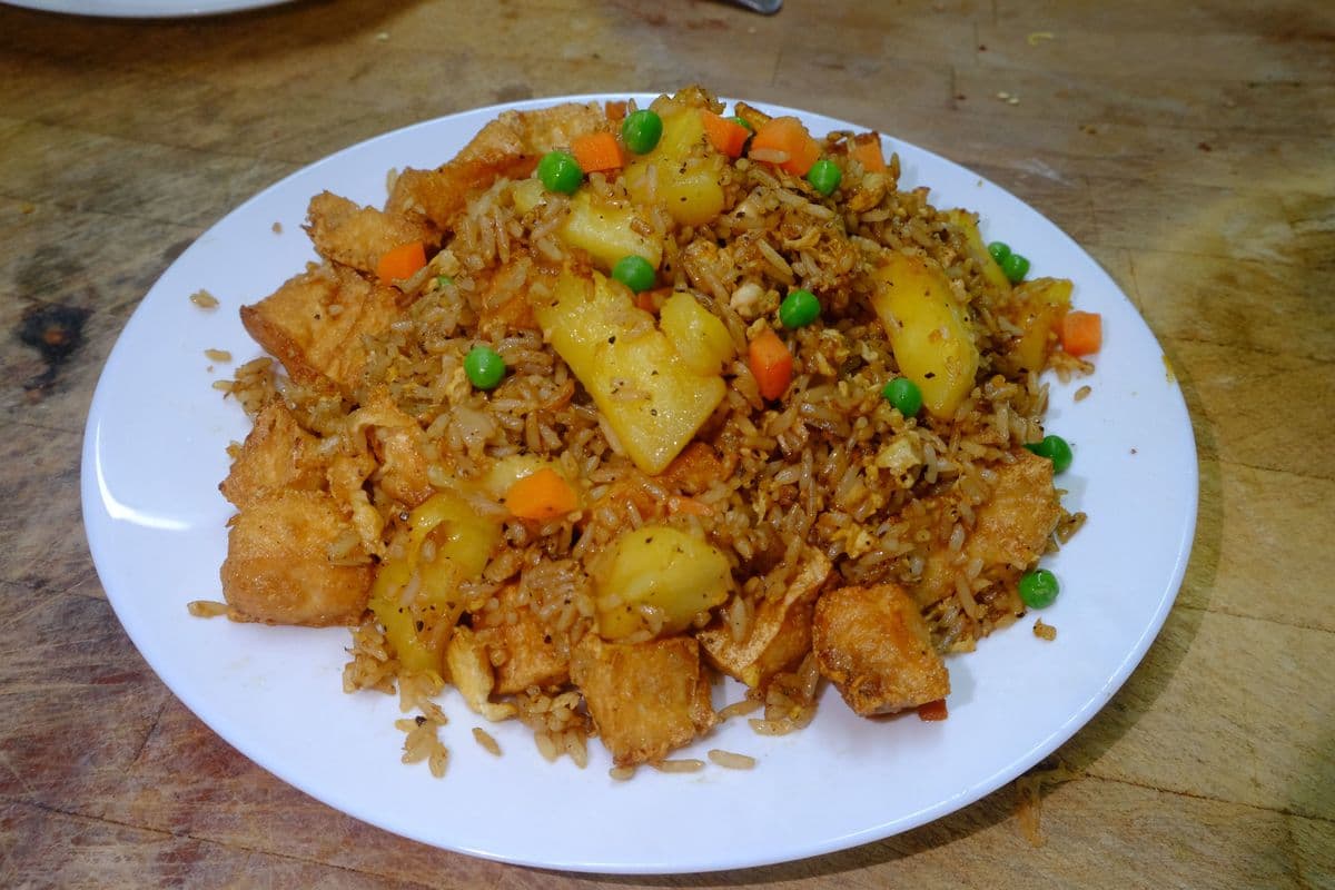 166. Pineapple Tofu Fried Rice