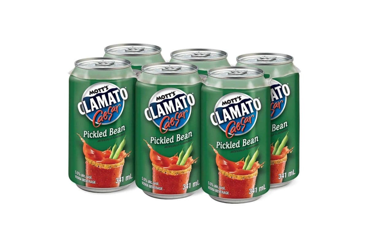 Mott's Clamato Caesar Pickled Bean (6 Pack) (6 x 341ml)