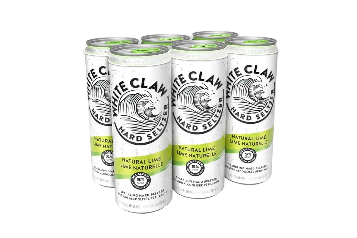 White Claw Natural Lime 6 Can (6 x 355ML)