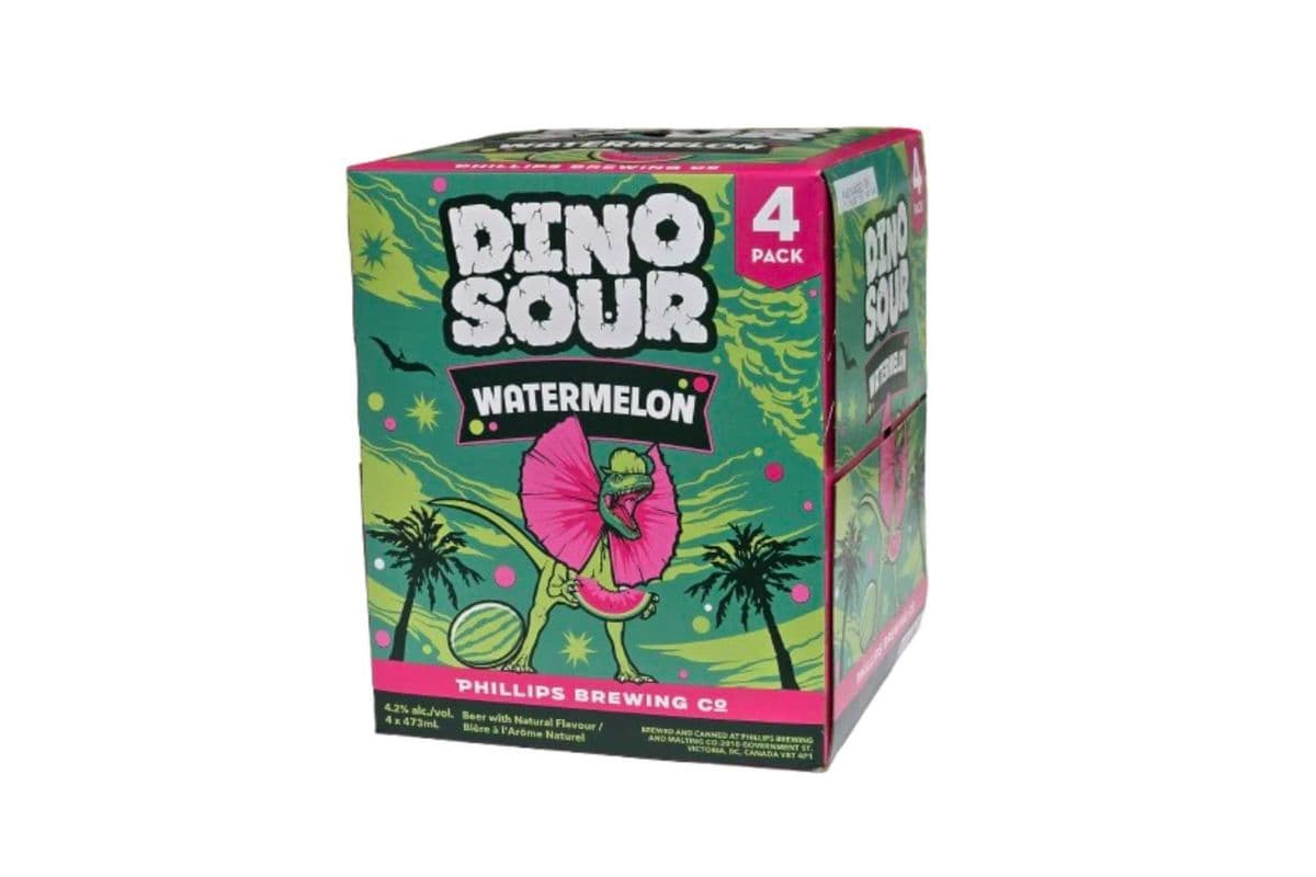 Phillips Dinosour Watermelon (4 x 473ml Tall Can)