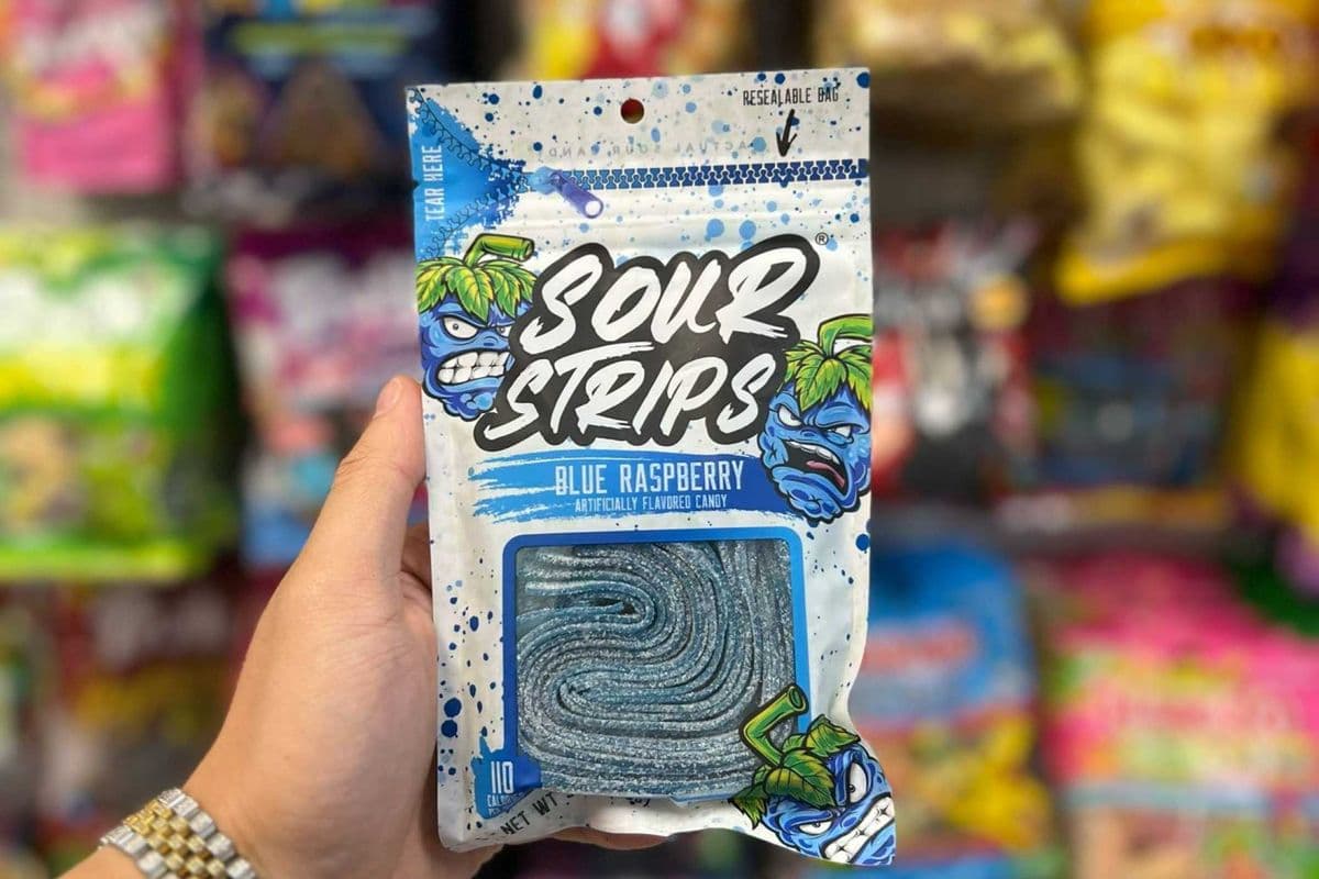 Sour Strips Blue Raspberry - 96g