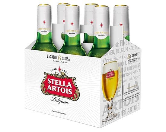 Stella Artois Brewing Company Lager, 6 x 330 ml
