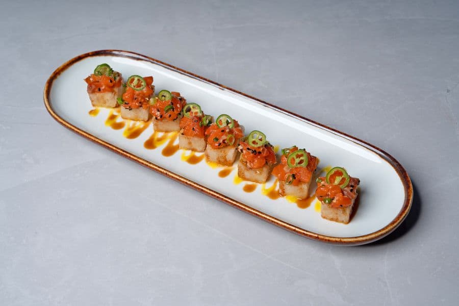 Crispy Salmon Sushi