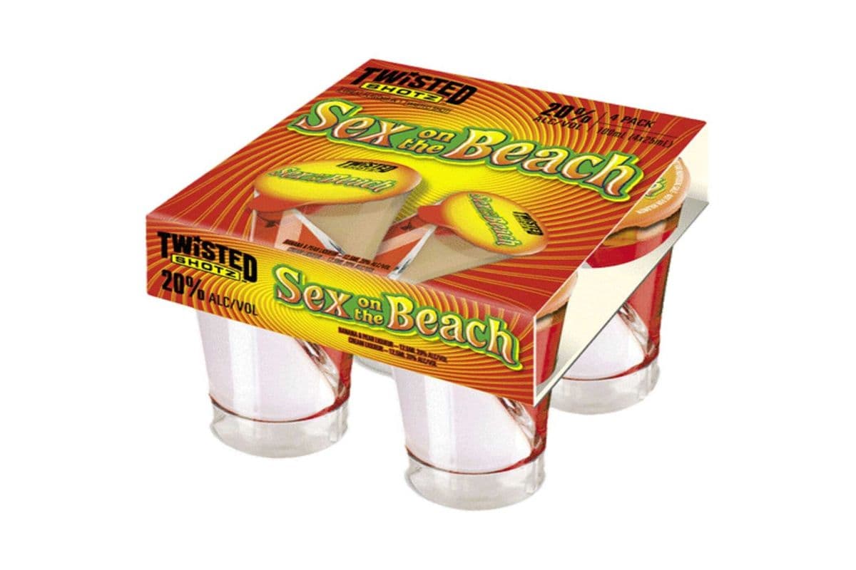Twisted Shotz Sex on Beach (4 Packs) (1 x 25ml)