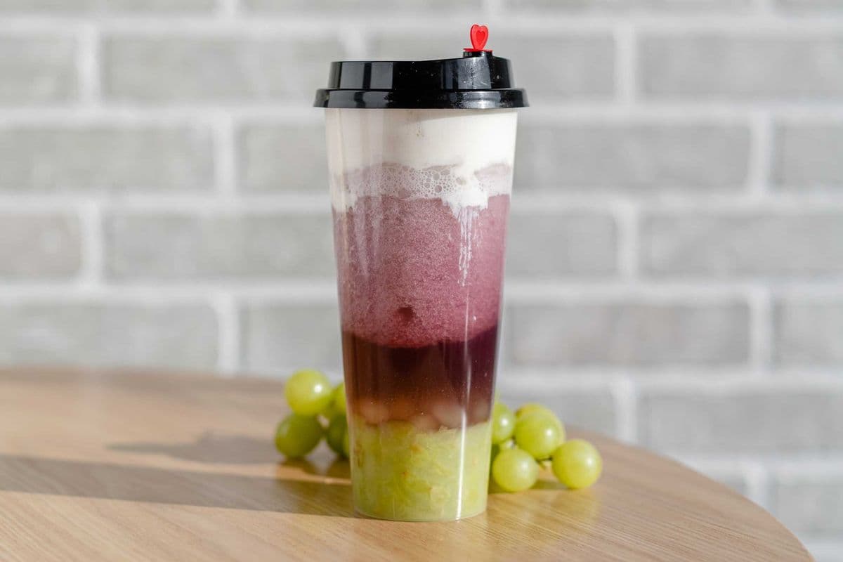 Grape Smoothie Macchiato