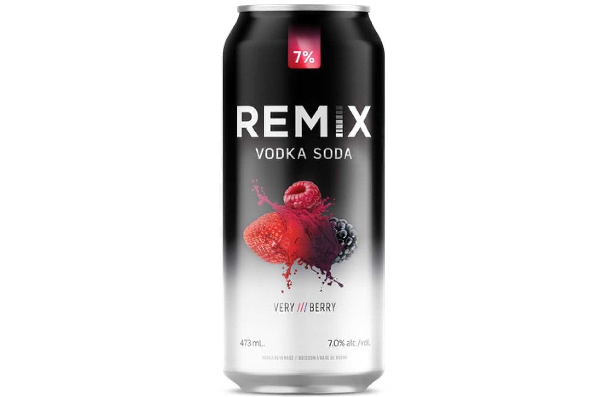 Remix Very Berry Vodka Soda (Single) (1 x 473ml)