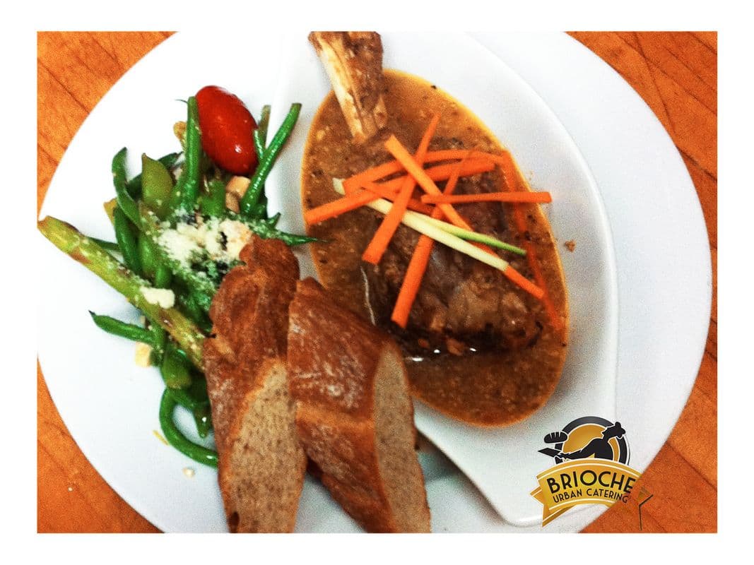 Braised Lamb Shank in Red Wine Reduction