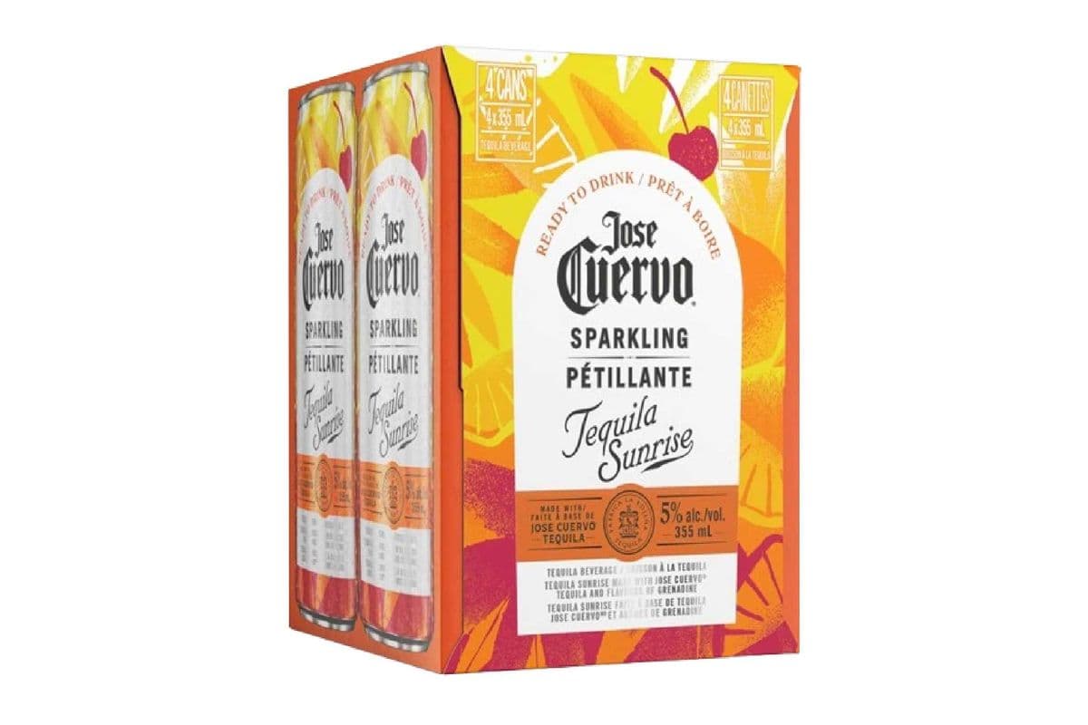 Jose Cuervo Sparkling Tequila Sunrise-4PK (4 x 355ml)