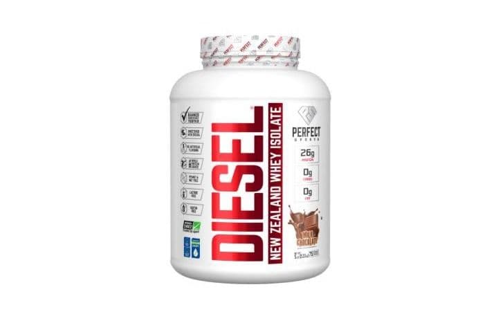 Perfect Sports Diesel New Zealand Whey Isolate Milk Chocolate Protein Powder (5 lb)