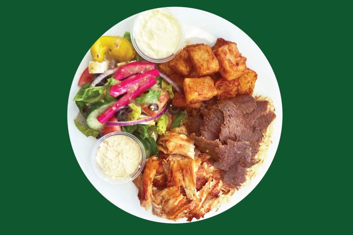Assiette mixte (poulet et boeuf)