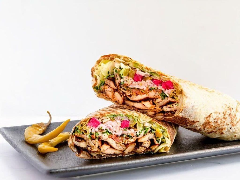 Shawarma Saj Wrap