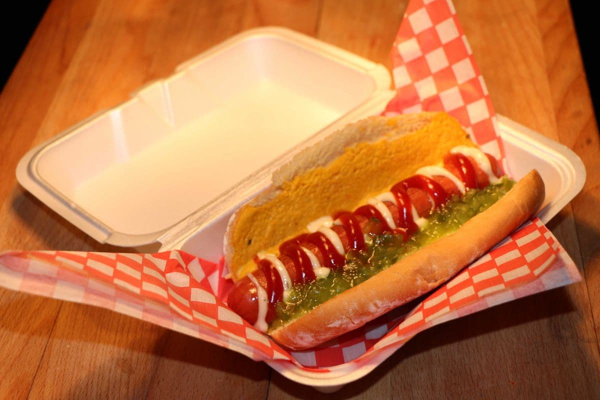 Assiette 1 hot dog géant