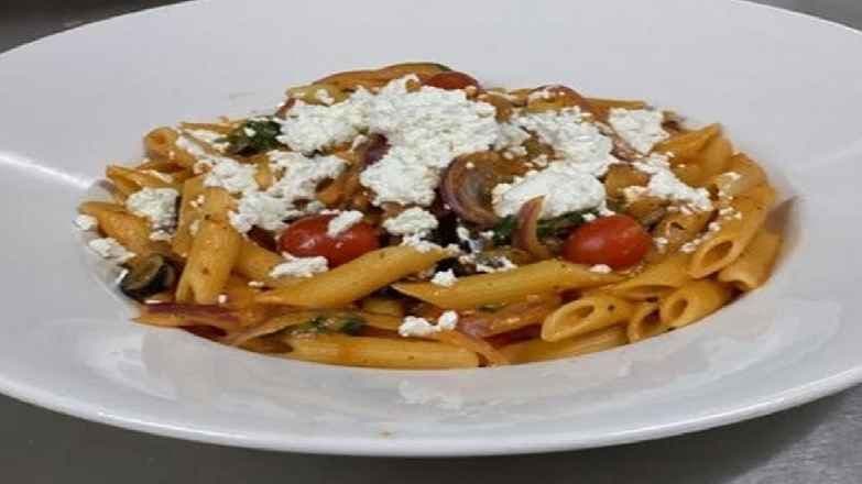 Spinach and Goat Cheese Penne