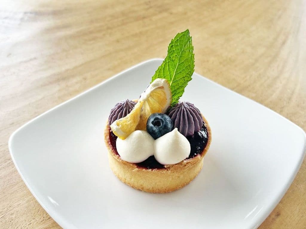 Lemon Blueberry Lavender Tart