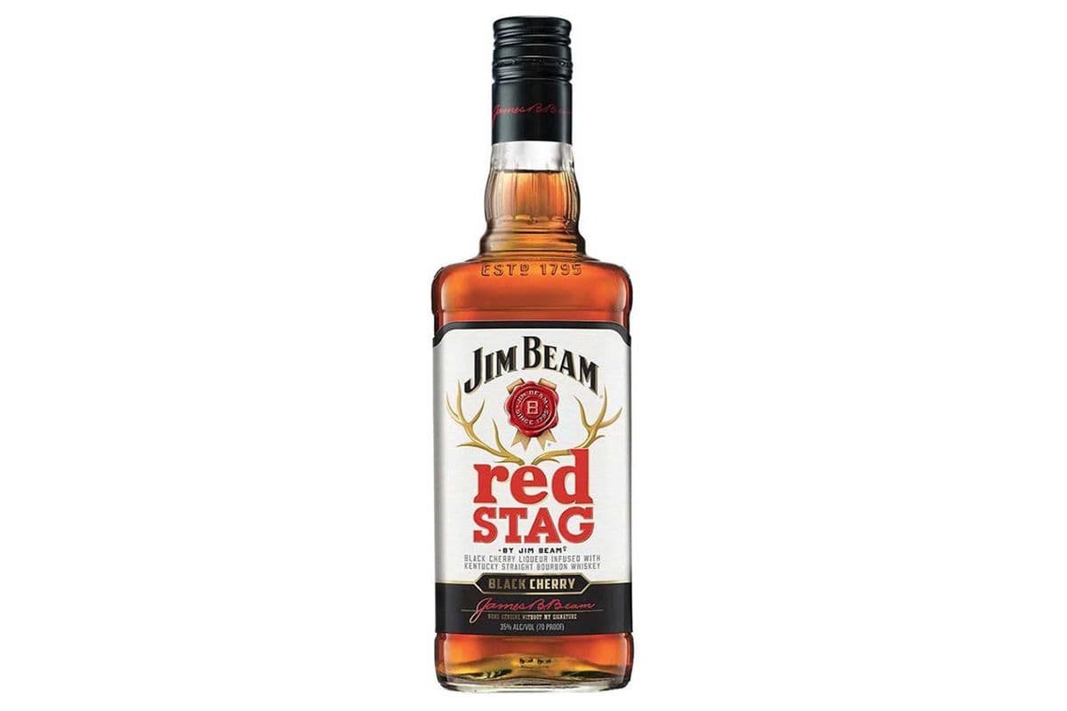 JIM BEAM BLACK CHERRY- RED STAG (1 x 750ML)
