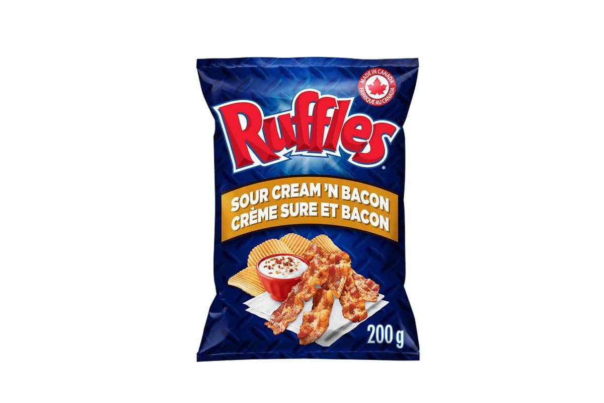 Ruffles Sour Cream 'N Bacon 200g