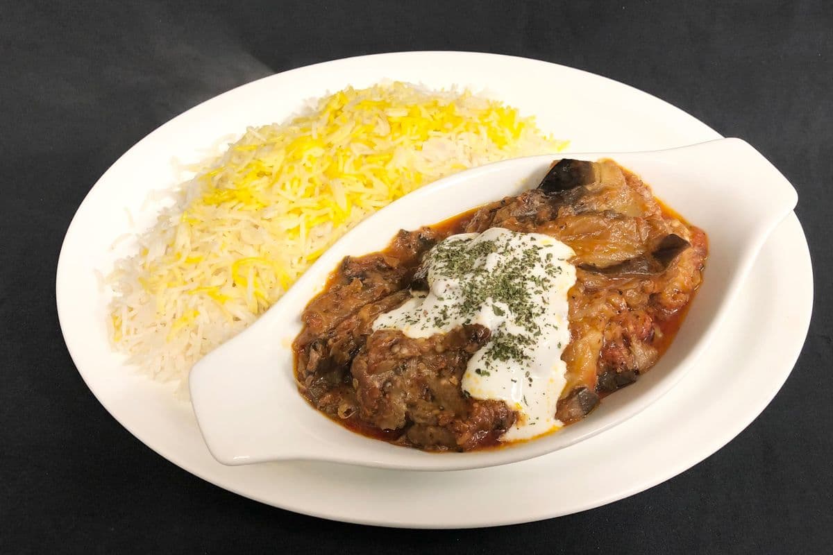 21. Borani Bodenjan With Saffron Rice