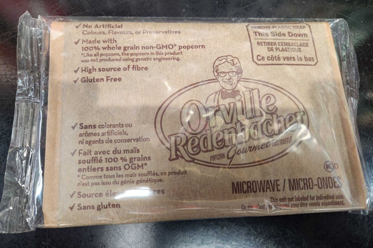 Orville Redenbacher Microwave Popcorn Butter Flavour 82 g - Orville Redenbacher Micro-ondes Popcorn Saveur Beurre 82 g